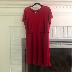 J Jill red dress
